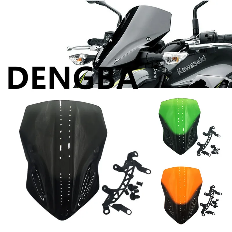 Ветрозащитный экран на лобовое стекло мотоцикла для Kawasaki Z900 z900 2017 2018|Козырьки от