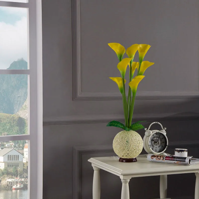 Calla lily 3D Ваза новая необычная креативная офисная настольная лампа прикроватная