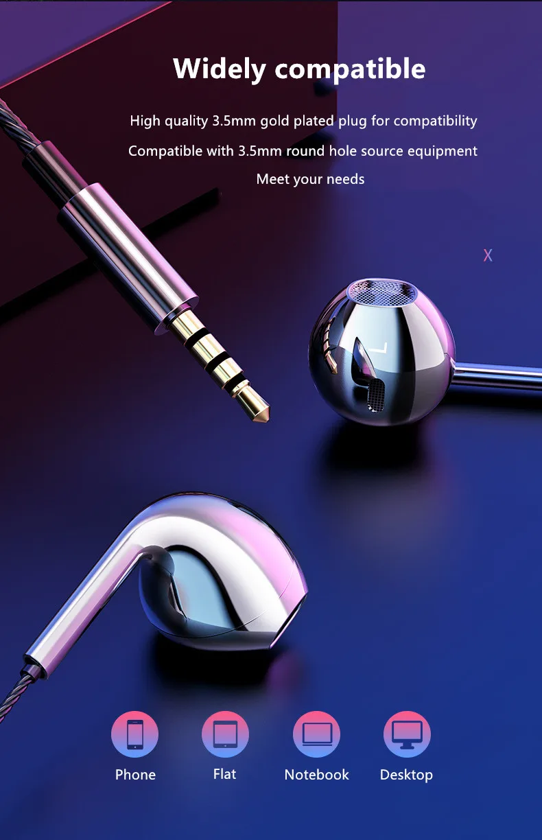 OwnFone V10 Проводные металлические наушники-вкладыши Hi-Fi стерео наушники 3,5 мм тяжелый бас с микрофоном спортивные наушники для музыки игровая гарнитура