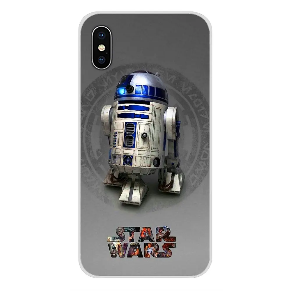 Для Samsung Galaxy S4 S5 MINI S6 S7 edge S8 S9 S10 Plus Note 3 4 5 8 9 модные Звездные войны R2D2 аксессуары для