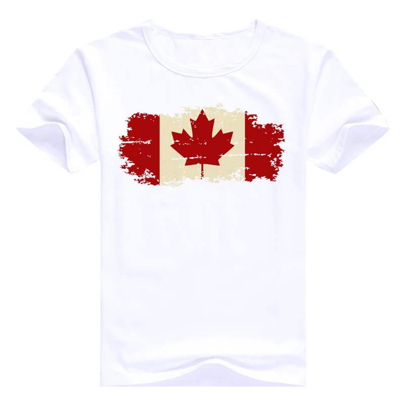 Мужская футболка с Кленовым листом хлопковая Футболка канадским флагом и