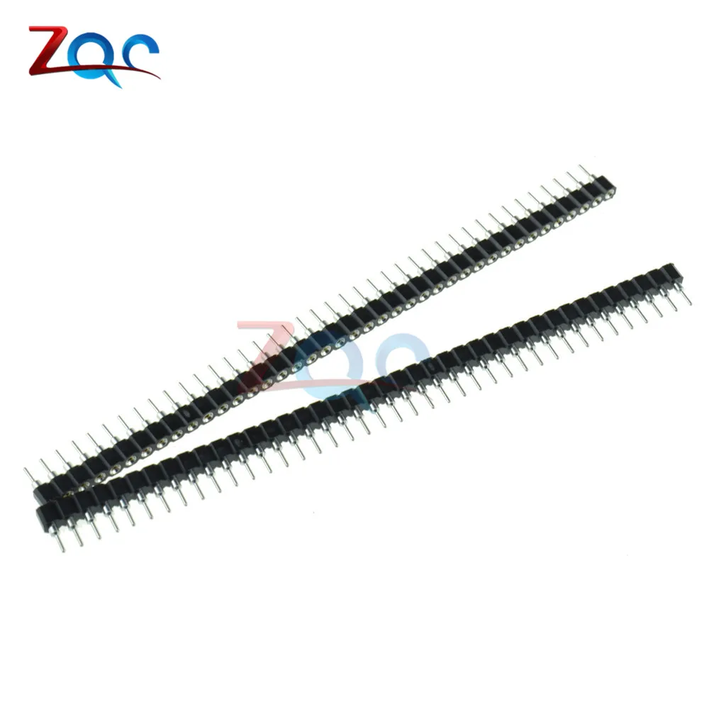 

10Pcs Single Row 40Pin 2.54mm Round Female Pin Header