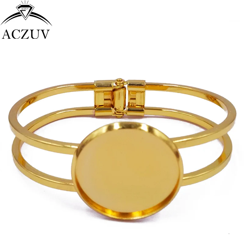 Чистый корпус для браслета из меди 20 мм 25 7 цветов|bezel blank|metal bracelet blank25mm bezel |
