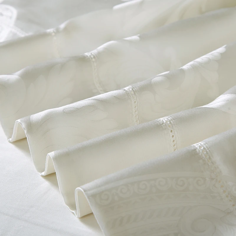 Cotton and Mulberry Silk Luxury Bedding Sets King size 4Pcs Premium Duvet Cover Set Bed Sheet Pillow shams Ultra Soft Durable