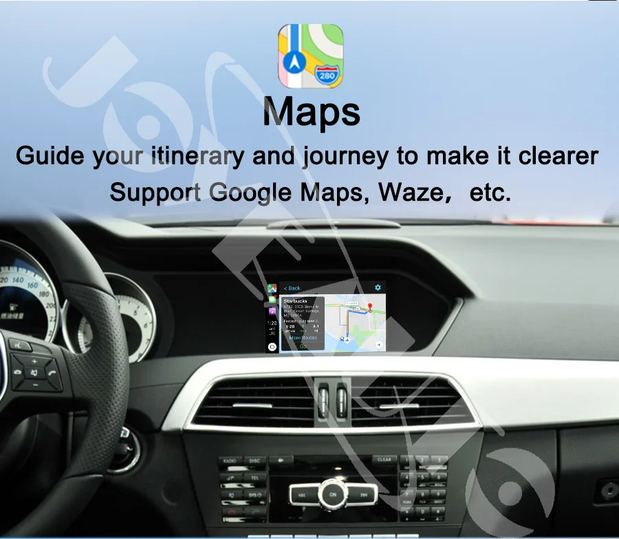 Joyeauto Wifi беспроводной Carplay автомобиль играть модифицированный для 2011- Mercedes C CLA CLE CLS класс W204 NTG4.5/4,7 Android авто зеркало