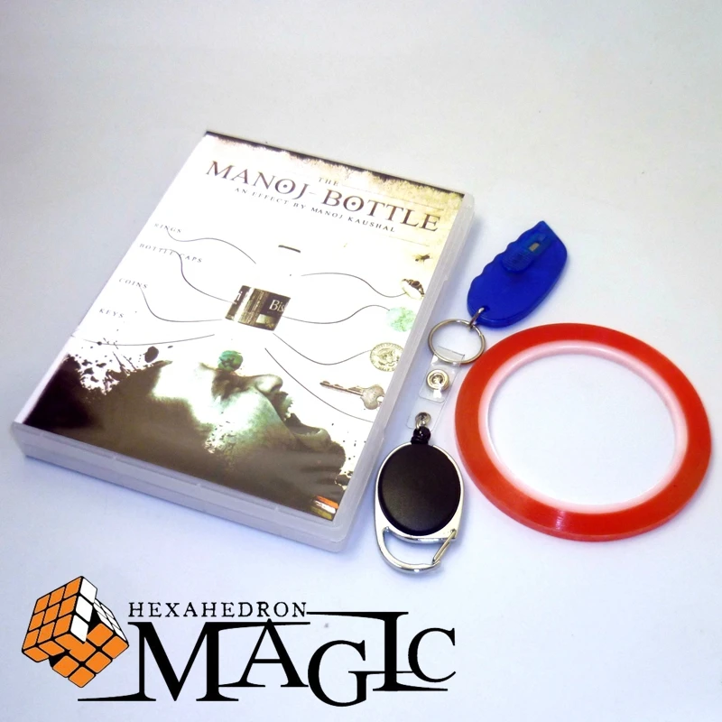 

Manoj Bottle with Gimmicks by Manoj Kaushal close-up street stage magic trick product free shipping