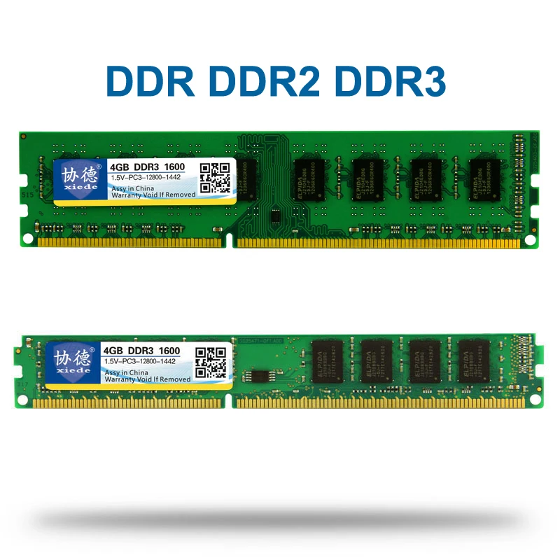 Оперативная память Xiede DDR 1 2 3 DDR1 DDR2 DDR3 / PC1 PC2 PC3 512 МБ Гб 4 ГБ 8 16 для настольного ПК ОЗУ
