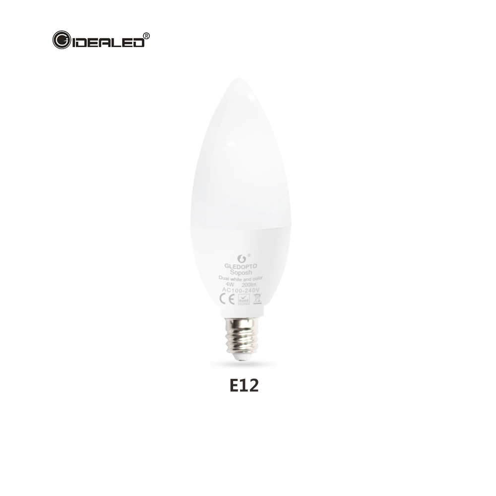 Умная Светодиодная лампа Zigbee hub rgbw/rgbww умное приложение управление затемнением E14