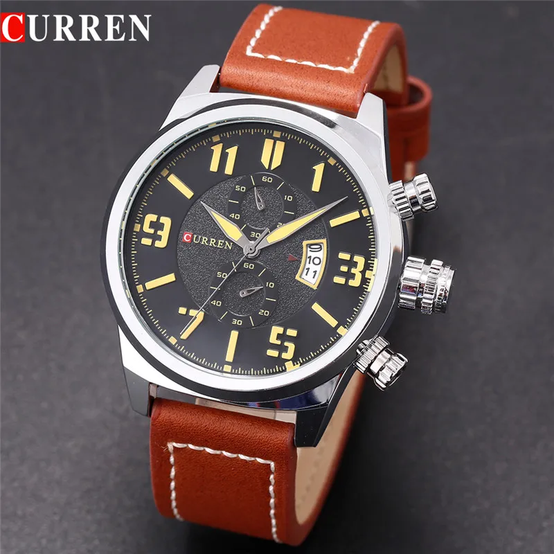 Новые роскошные Брендовые мужские деловые часы модные повседневные кварцевые