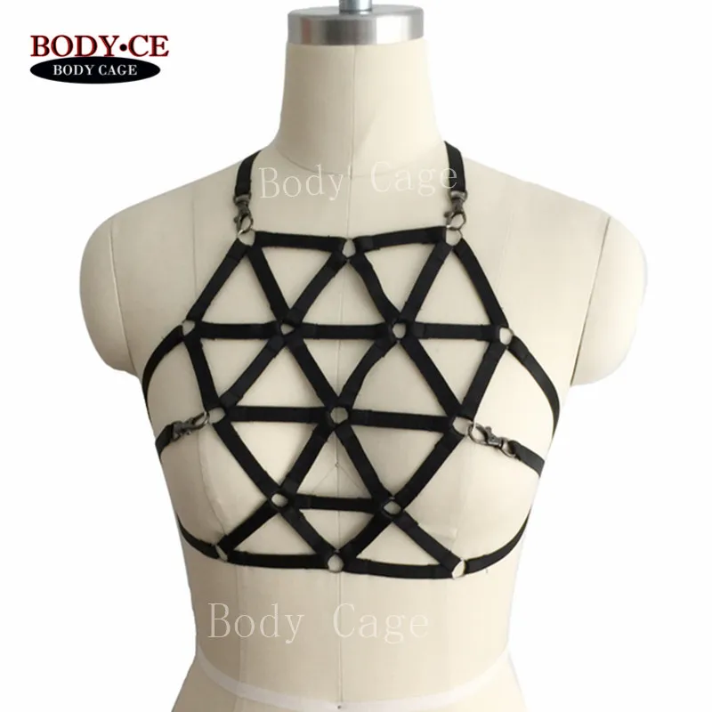 Женская модная Сексуальная повязка для тела связывание нижнее белье черная