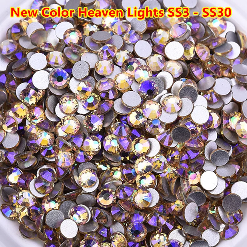 Новый Цвет небо огни SS3-SS30 смешивания Strass ss30 кристалл ss3 плоской задней Micro горный