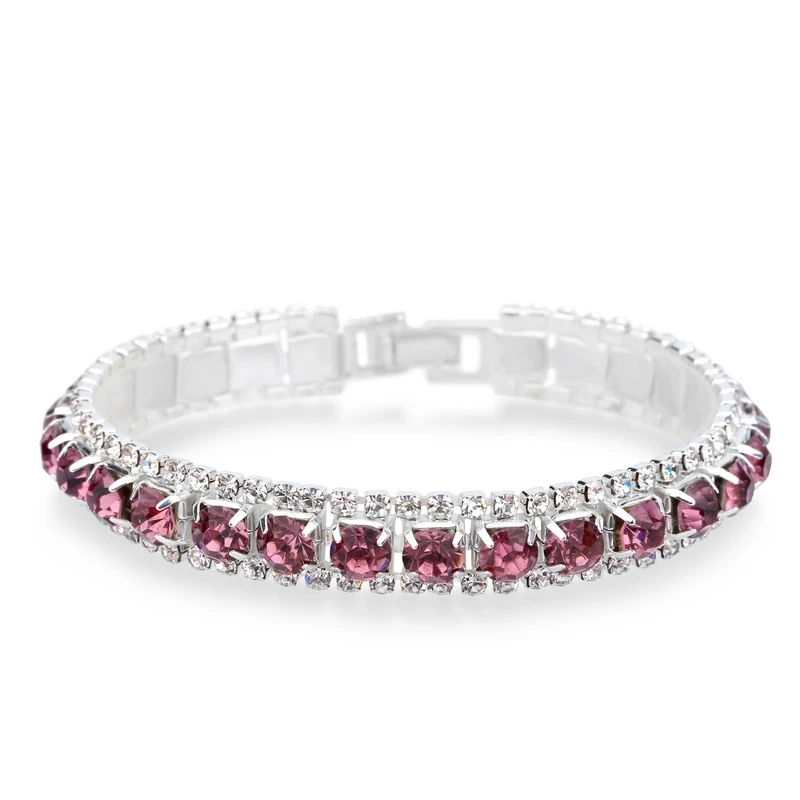 Женский браслет из серебра 925 пробы с фианитами|bracelets & bangles|sterling silver jewelry bangles925