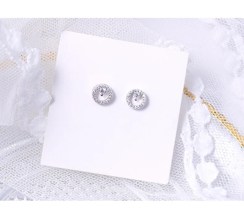 Earrings Warme Farben,, 925, серебряный ювелирный набор, кристалл из сваровского, серьги-гвоздики, циркон, подвеска, ожерелья, ювелирные изделия для свадебных подарков - Цвет камня: Earrings