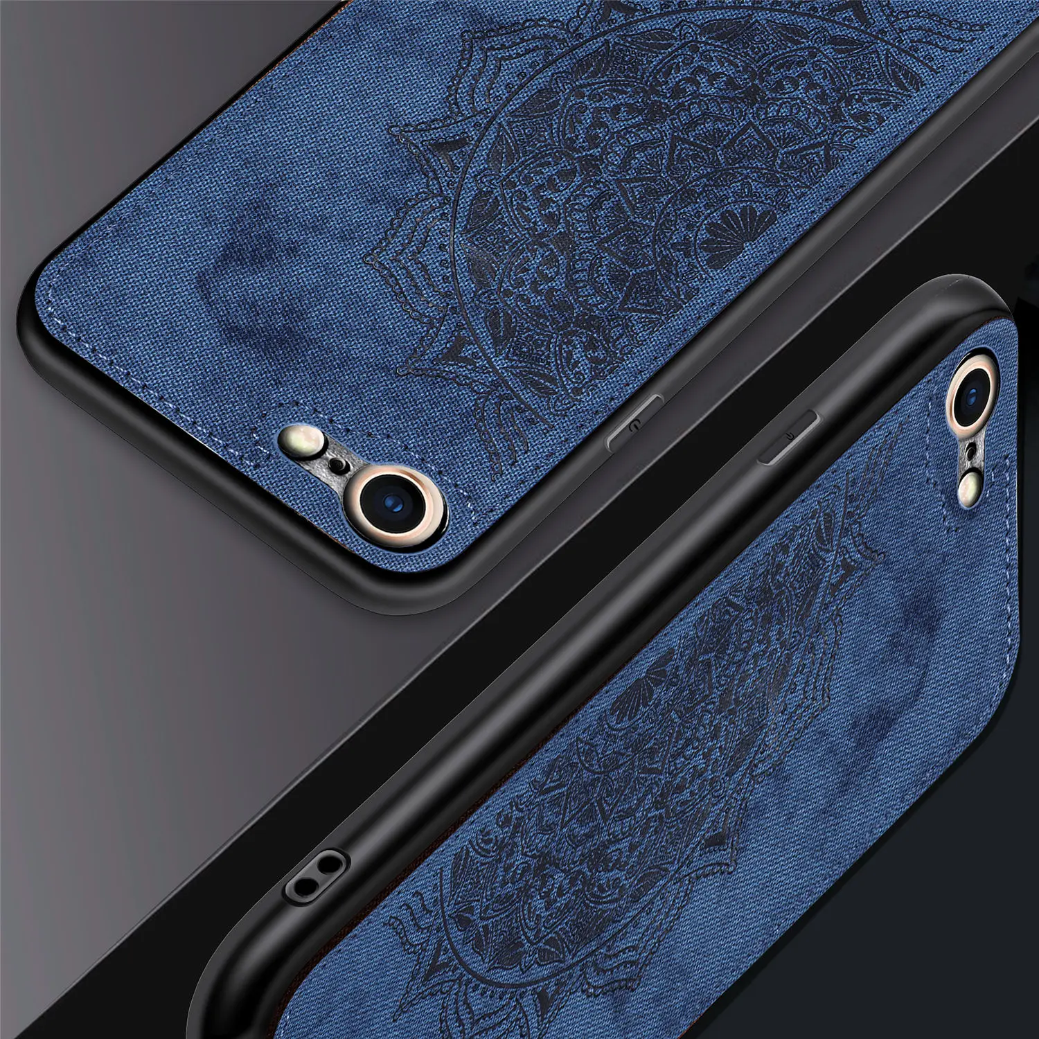 Роскошный тканевый чехол с изображением цветов мандалы для Iphone 7 Ультратонкий