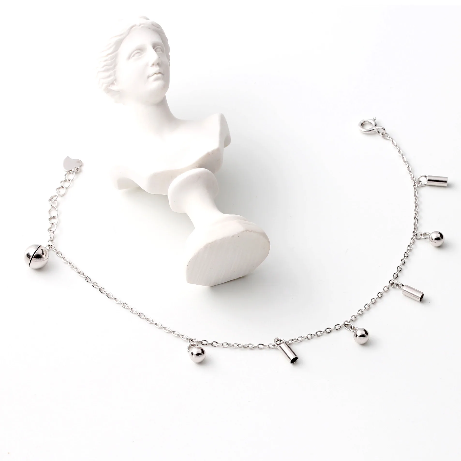 Женский гипоаллергенный браслет из серебра 100% пробы|bracelets for|bell braceletbracelets for women |