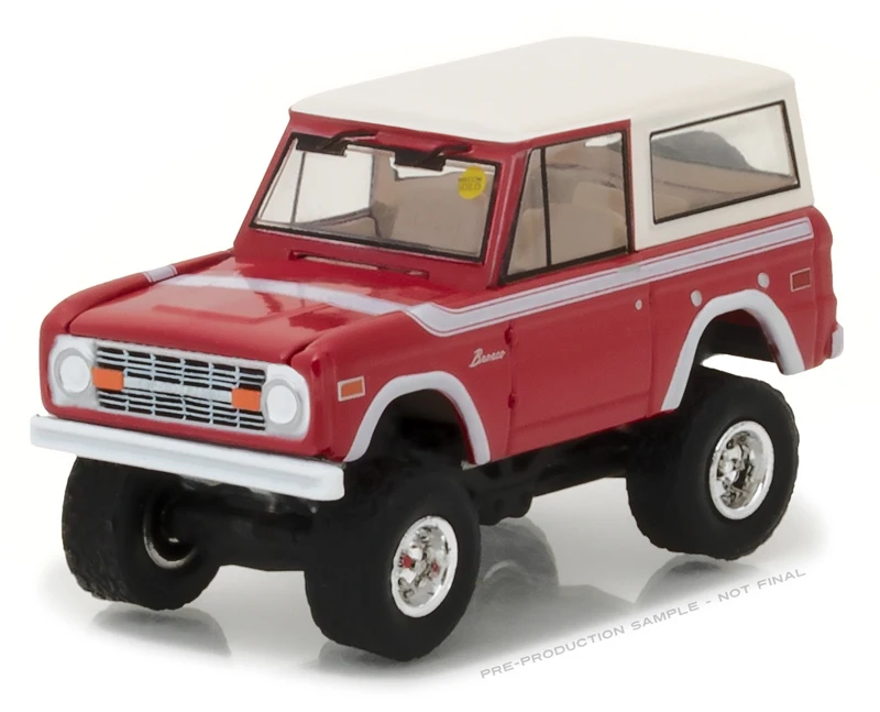 GreenLight 1:64 1975 Ford Bronco Soliid пакет бутик сплав автомобиль игрушки для детей детские