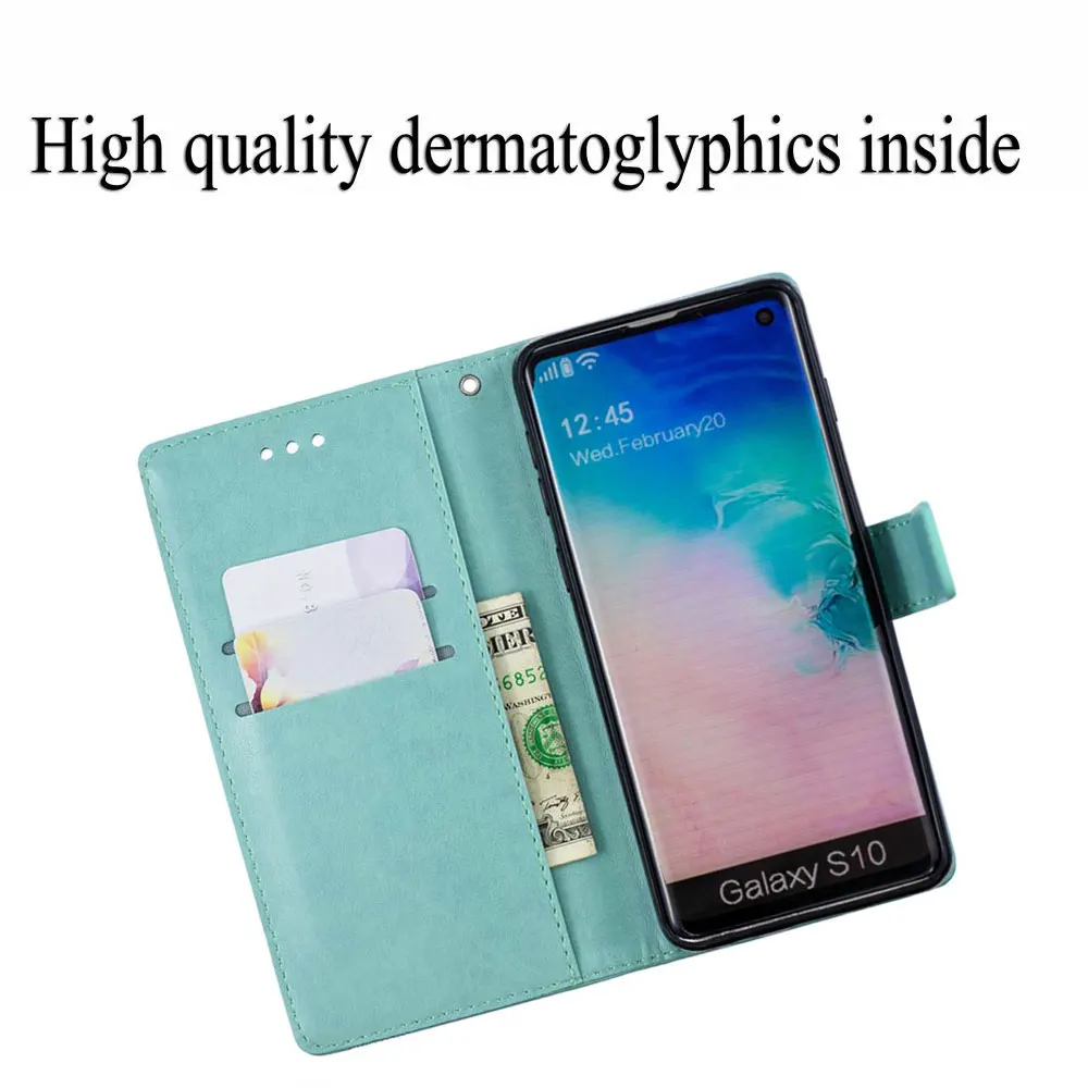 Кожаный флип-чехол для samsung Galaxy S10 S10E S7 S8 S9 A30 A40 A50 A10 M10 M20 M30 A6 A8 A7 J3 J4 J5 J6 J7 плюс чехол