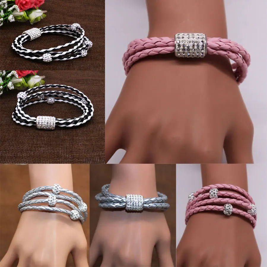 Новинка браслет с магнитной пряжкой кристаллами женское платье из