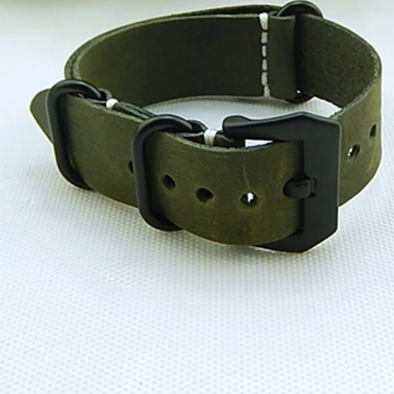 24 мм ремешок для часов в стиле милитари Crazy Horse грубый Suunto Core + Адаптеры Lugs