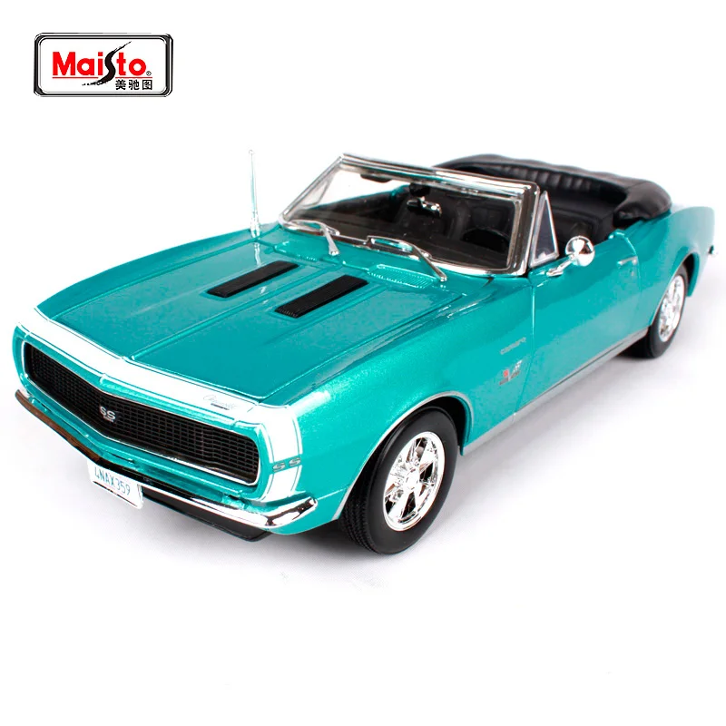 Модель старого автомобиля Maisto 1:18 1967 Chvrolet Camaro SS 396 литая модель новая игрушка в