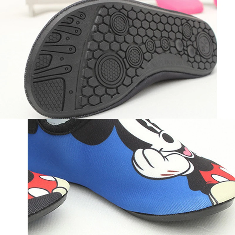 Disney/Новинка Пляжные Носки для плавания с Микки и Минни нескользящая обувь
