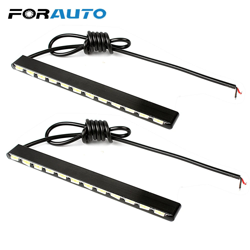 FORAUTO 2 шт. SMD Алюминий Корпус 12 Светодиодный s светодиодный полосы Габаритные огни
