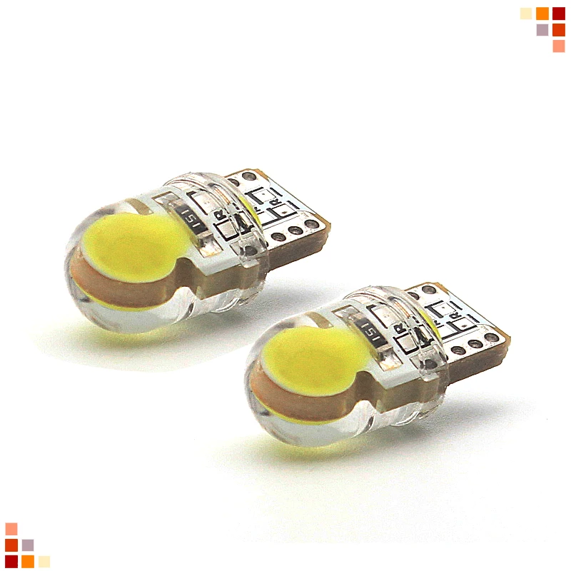 2шт T10 светодиодный Canbus W5W 194 168 501 8SMD COB Габаритные фонари для автомобиля супер