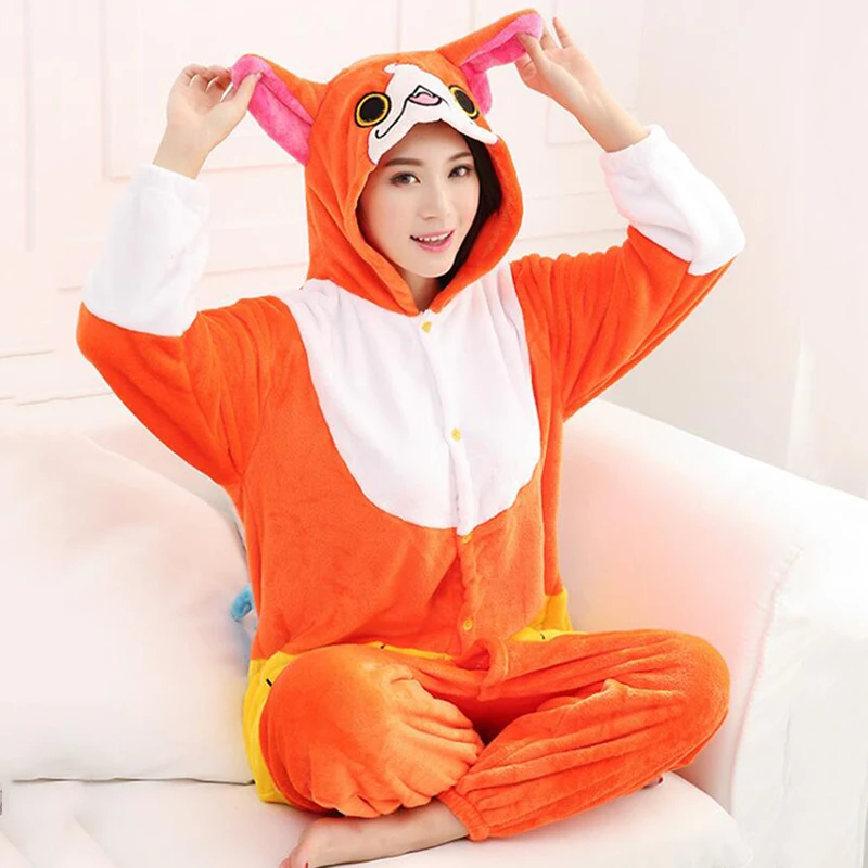 Для взрослых Аниме жира оранжевый Кот Kigurumi костюм для мужчин и женщин забавные