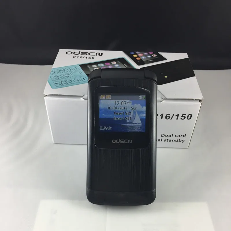 Оригинальный ODSCN T400 две sim карты Bluetooth громкий динамик флип мобильные телефоны