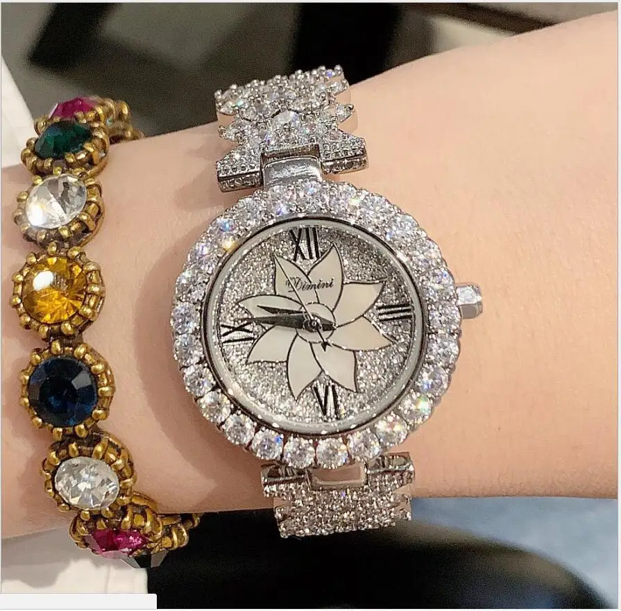Роскошные женские часы со стразами сверкающие reloj mujer montres femmes|Женские наручные