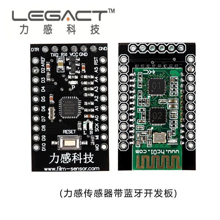 Разработочная плата датчика давления тонкой пленки с Bluetooth-связью, мобильным цифровым дисплеем и совместимостью с FSR.