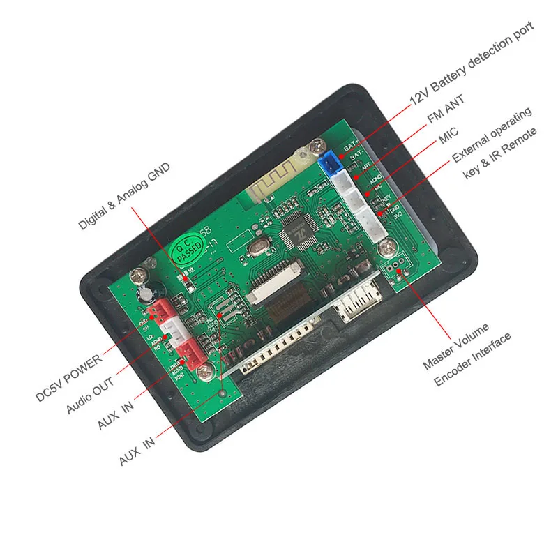 5V LCD текст MP3 декодер плата Bluetooth 4 2 аудио приемник APE FLAC WMA WAV декодирование