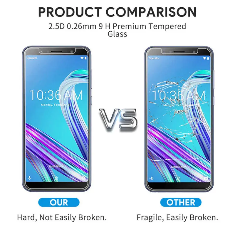 2 шт. закаленное Стекло Asus ZenFone Max Pro M1 ZB602KL Экран Protector для ZB 602KL x00TD | Мобильные