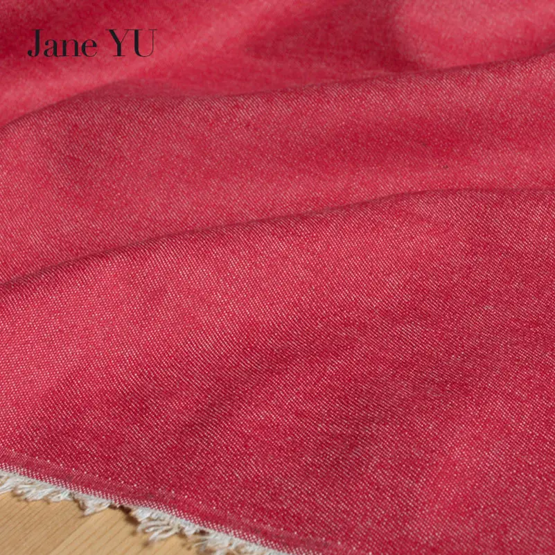 JaneYU Thin cotton denim fabric Summer Cotton Denim Cloth printed for jeans and dress in summer | Дом и сад