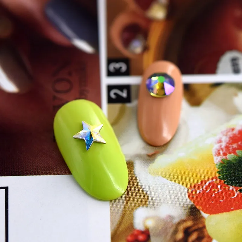 Ms Betti Swarovski Rivoli Star с плоским основанием 2816 5mm 001AB DIY Ювелирные изделия Подарки