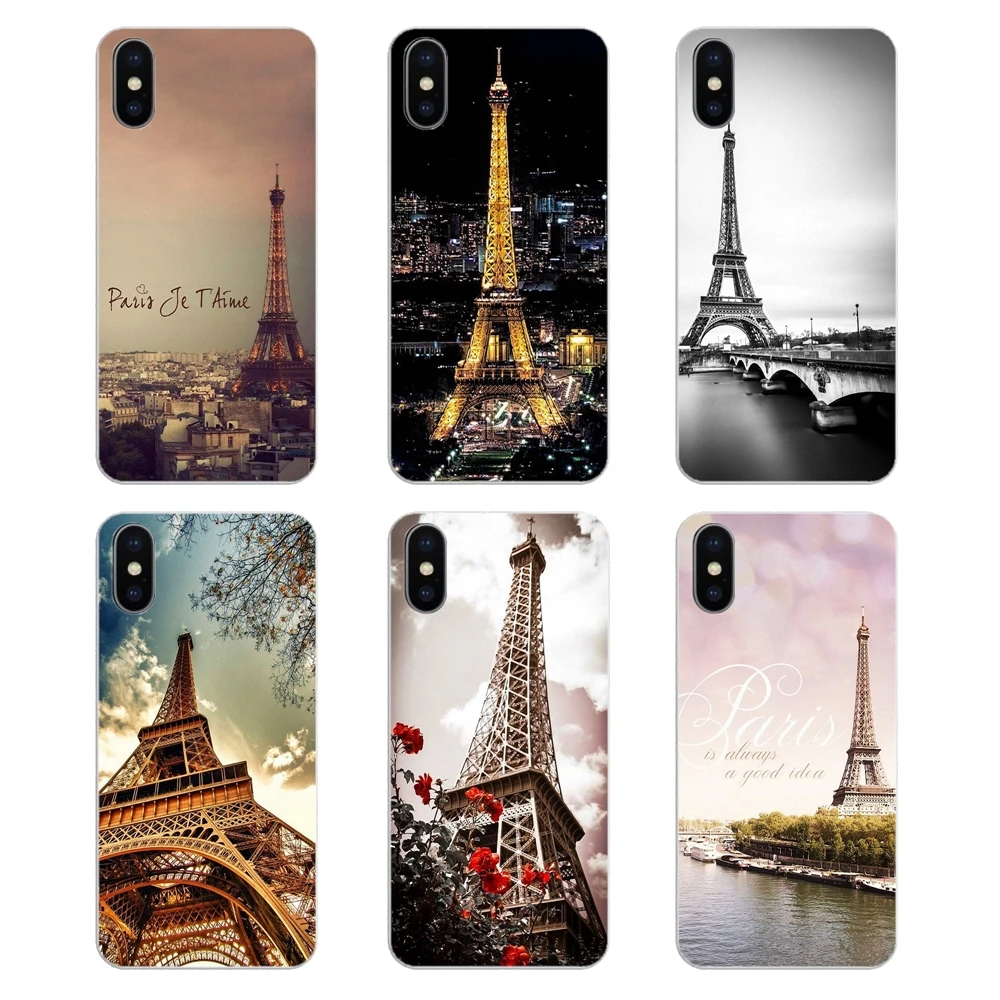Silicone Phone Case Cover paris france eiffel tower Night Art For Samsung Galaxy A5 A6 A7 A8 A9 J4 J5 J7 J8 2017 2018 Plus Prime |