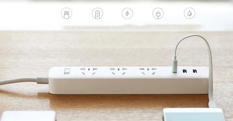 Xiaomi разъем Мощность доска с 3 портами(стандарт 1,8 Удлинительный кабель Многофункциональный быстрая зарядная плата 10A 250V 2500W