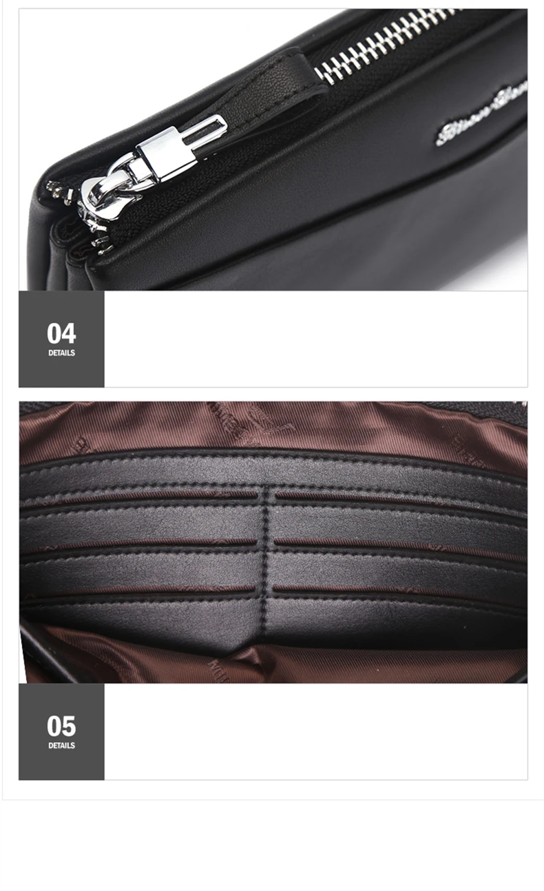BISON DENIM, натуральная кожа, мужской клатч, кошельки, модный мужской кошелек на молнии, мужской кошелек, Длинный кошелек для телефона, мужской клатч N8061