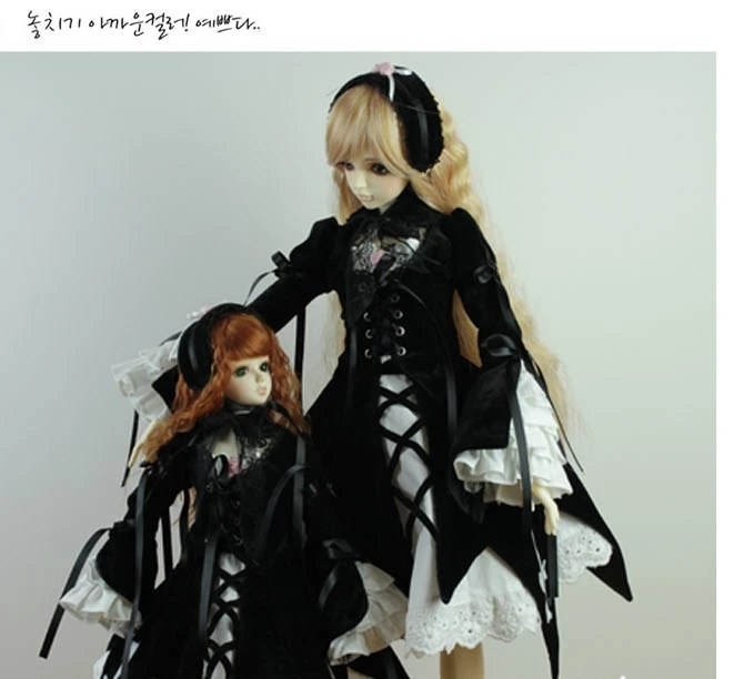 Аксессуары для куклы bjd одежда 1/3 1/4 1/6 Девушка bjd Suigintou похожее платье костюм в стиле «лолита» с юбкой в западном стиле верный