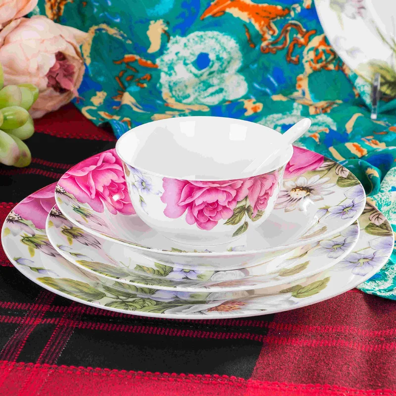 Набор посуды joy Jingdezhen керамическая миска с головкой 56 головок набор из костяного