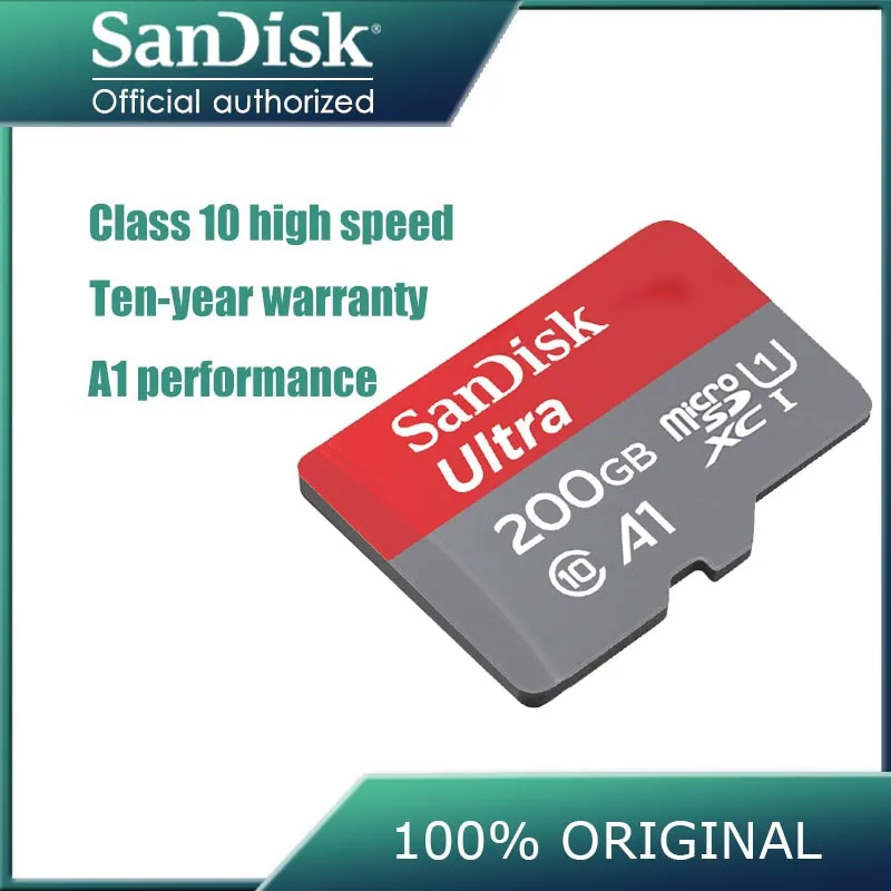 Оригинальный Sandisk class10 de карты micro sd памяти 16 Гб оперативной 32 встроенной 64 ГБ 128 100