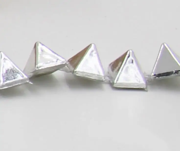 20 ярдов Пирамида запонки бисер с УФ покрытием цепь отделка для шитья Apperal мешок