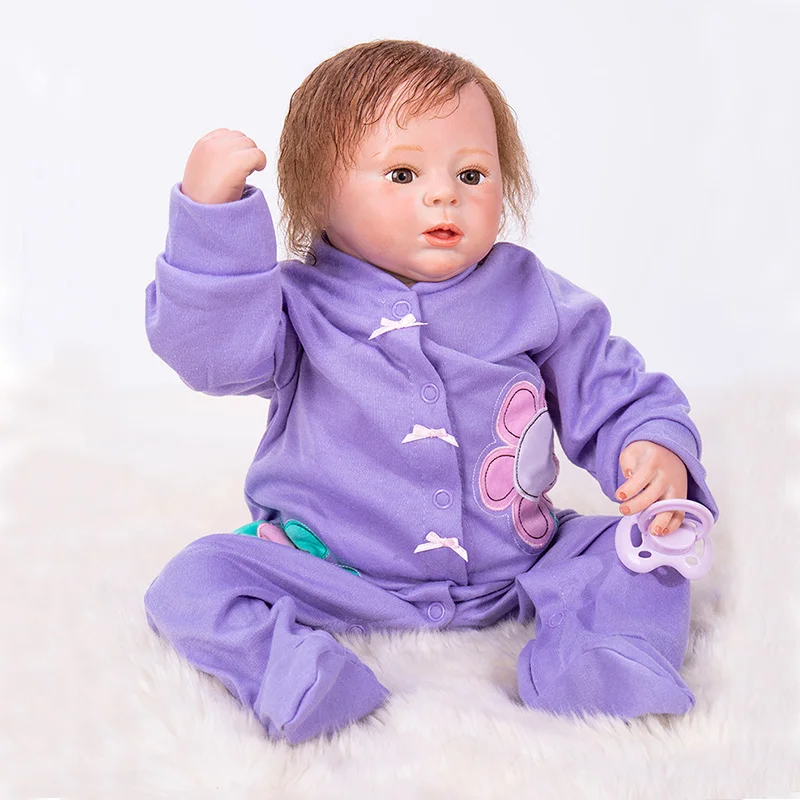 

46cm Lifelike Dolls for Girls Handmade Doll Baby Bebe Reborn Doll Kids New Year Birthday Gifts