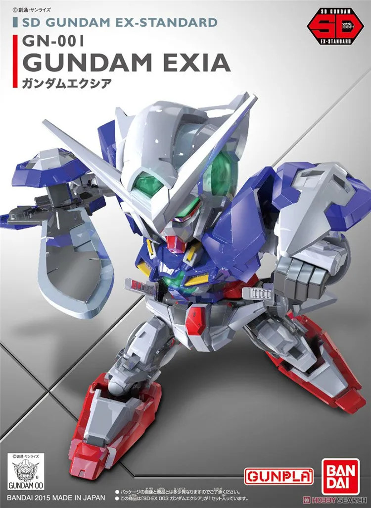 Bandai Gundam 02753 SD BB EX Стандартный Exia мобильный костюм сборные модели наборы экшн