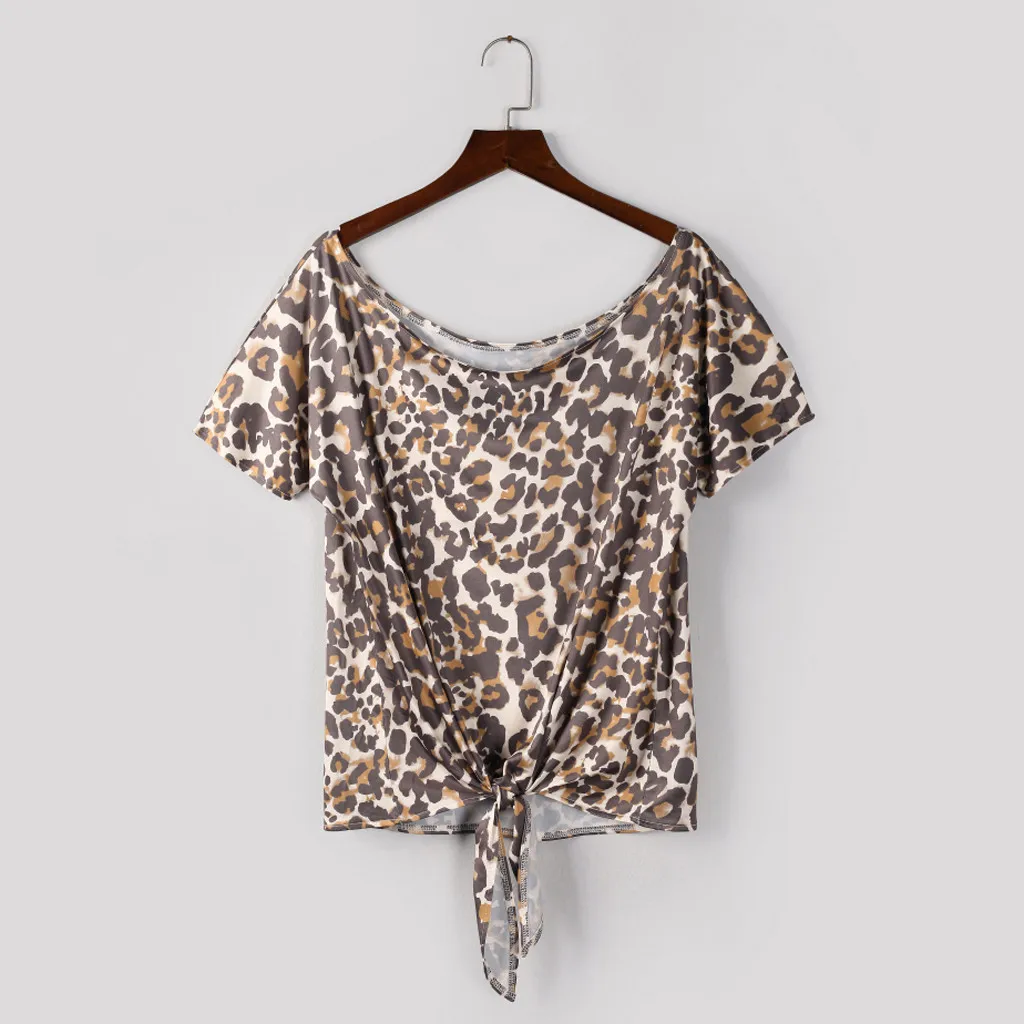 2019 летний модный детский костюм леопардовой расцветки галстуком бабочкой блуза