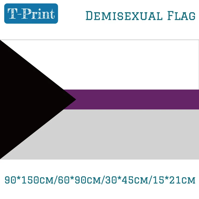 

Proposed Separate Demisexual Flag 30*45cm For Car Flag 90*150cm/60*90cm/15*21cm For Party Event Office