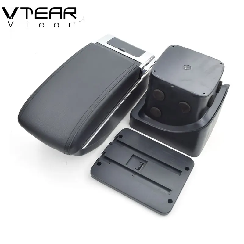 Подлокотник Vtear для Ford Focus 2 интерфейс USB зарядки центральный контейнер хранения
