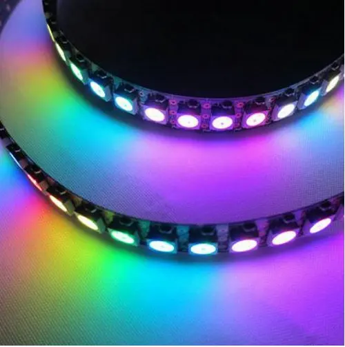 1 м 144 светодиодов программируемый WS2812B PCB черный цифровой 5050 RGB LED w/Встроенная WS2811IC