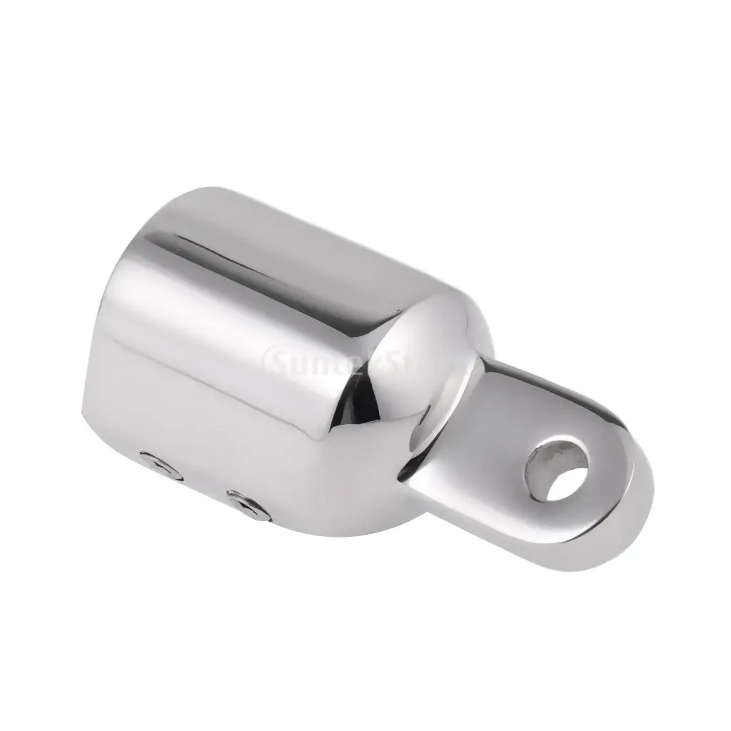 

Lot 2Pcs Eye End Cap Boat Bimini Top Fitting / Hardware Fits 1" Pipe Marine Grade 316 Stainless Steel