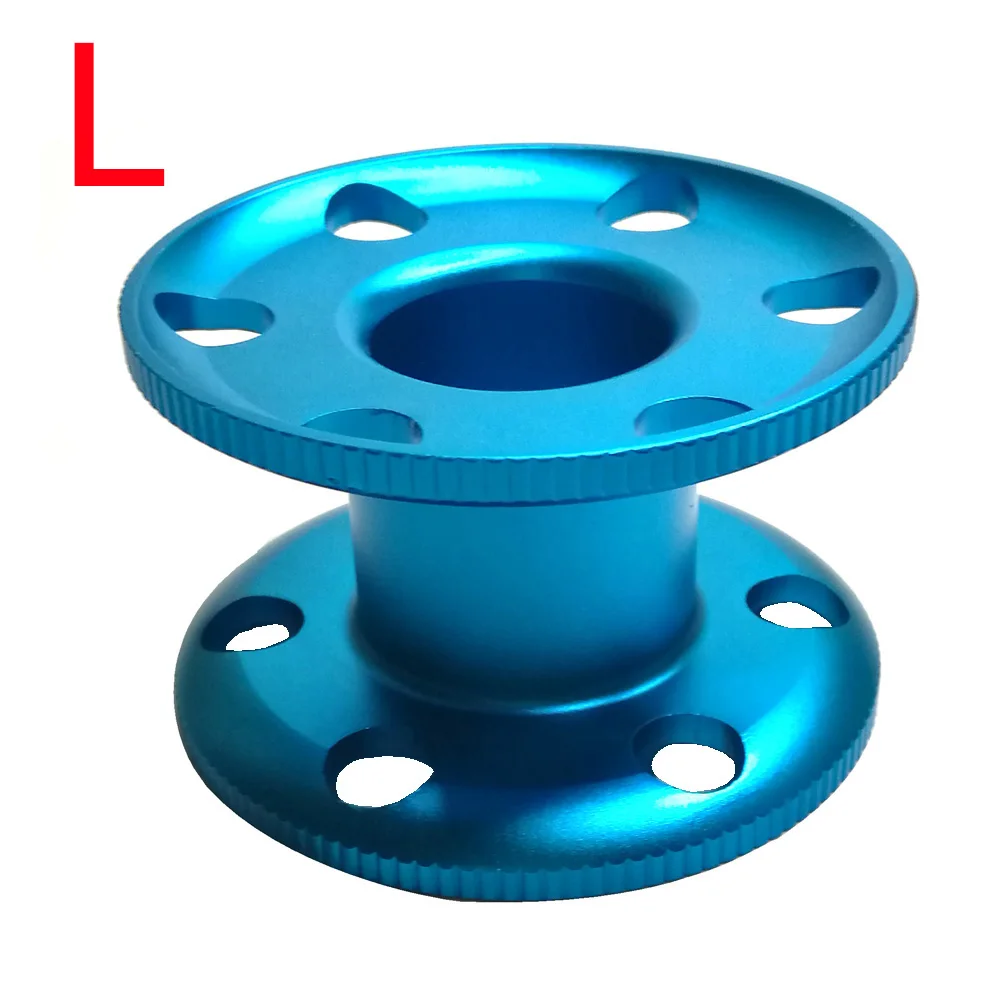 Blue L 8,4 см катушка для подводного плавания, пустая катушка, подводное оборудование, техническое погружение, алюминий - Цвет: Blue L